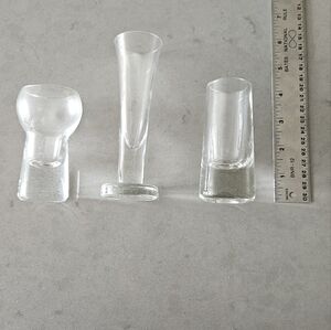 Vintage blown glass cordial glasses